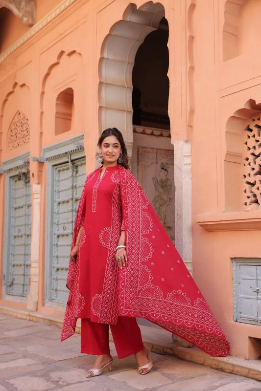 Janni cotton 3pcs wholesale kurtis buy online